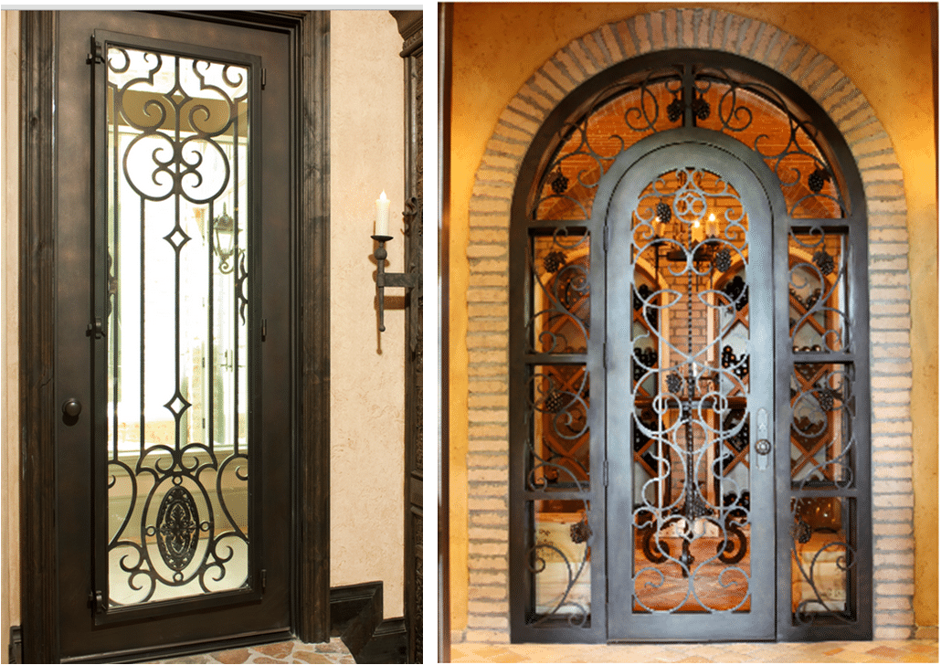 forged iron door