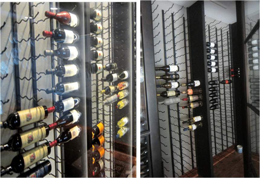 metal wine racking