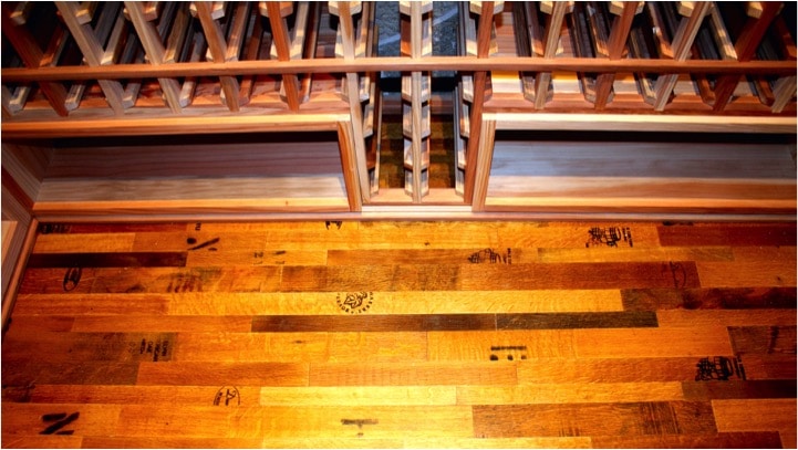 Texas Wine Barrel Flooring by Wine Cellar Specialists