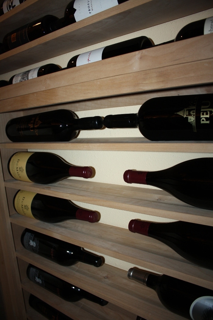 Horizontal Wine Racks Right Wall