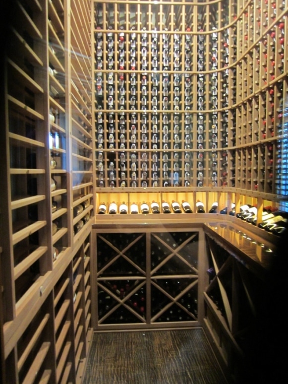 Houston Home Wine Cellar from the Door End