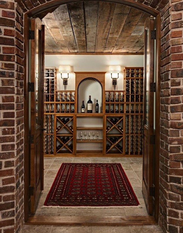 Wall Sconces Houston Custom Wine Cellar Lighting Project