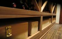 Case Storage on Bottom Right Custom Wine Racks Texas Project
