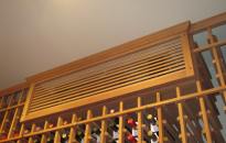 Grill Cover and Box Conceals the Wine Cellar Cooling Unit