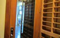View of the Wine Cellar Door from Inside of Houston Wine Cellar