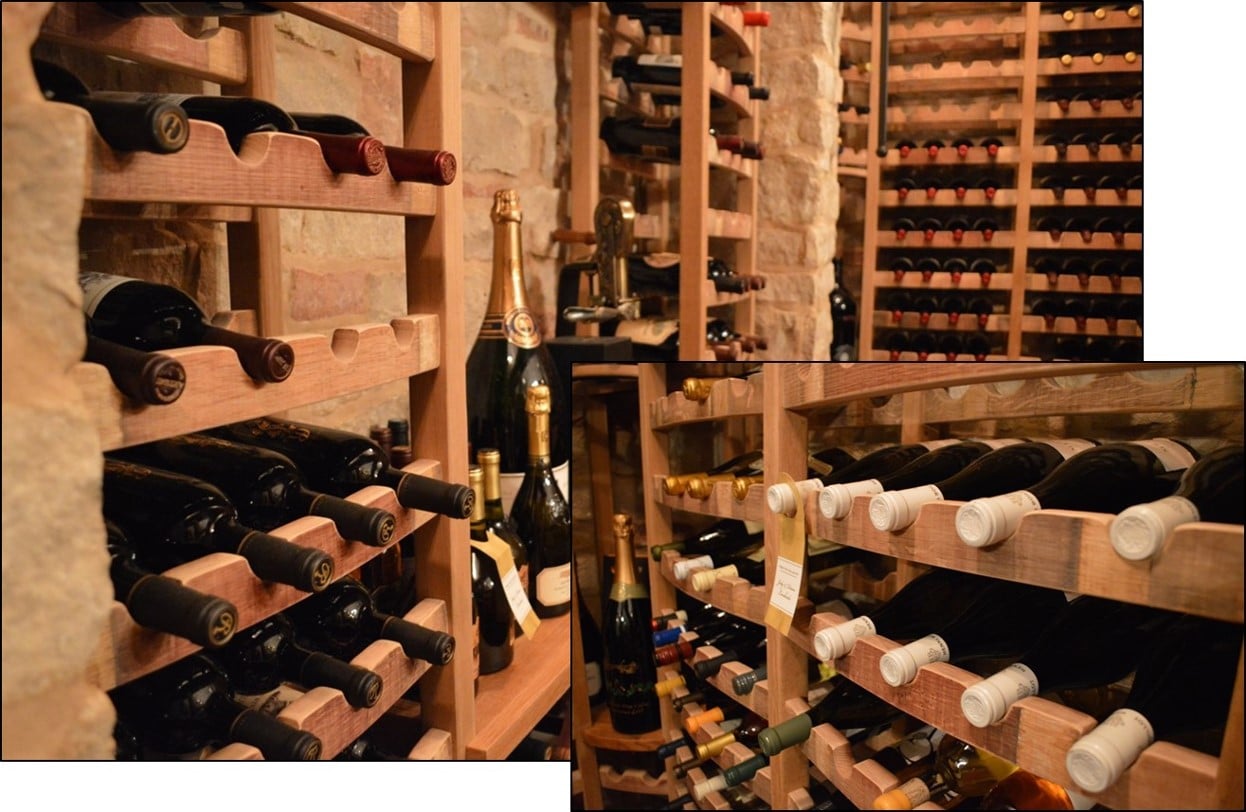 Ecofriendly Houston Custom Wine Racks Made from Oak Wine Barrels