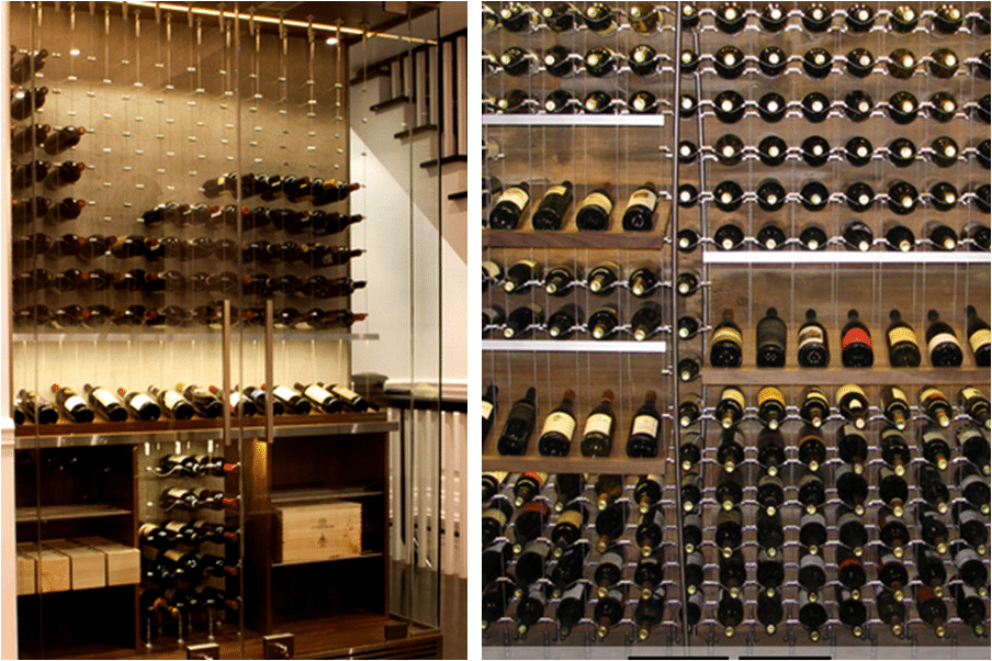 cable wine rack system Texas