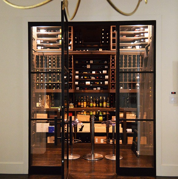 Custom Wine Cellar Lighting Project in a Houston Home