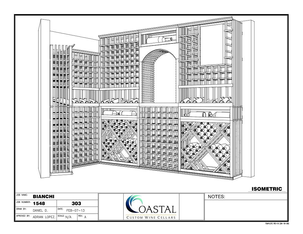 3D Design for a Home Wine Cellar Conversion Project