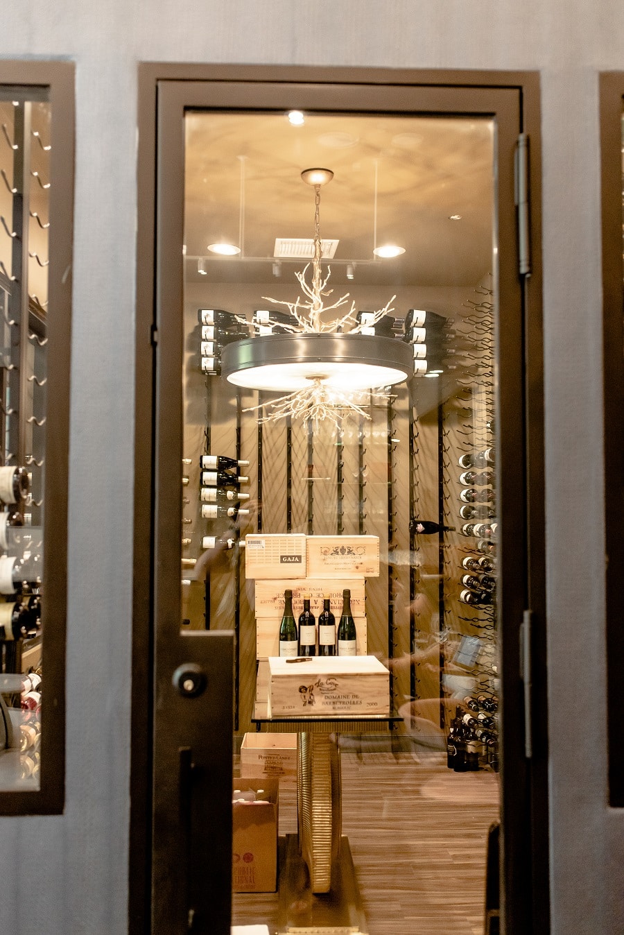 Elegant Custom Wine Cellar Door by Custom Wine Cellars Houston